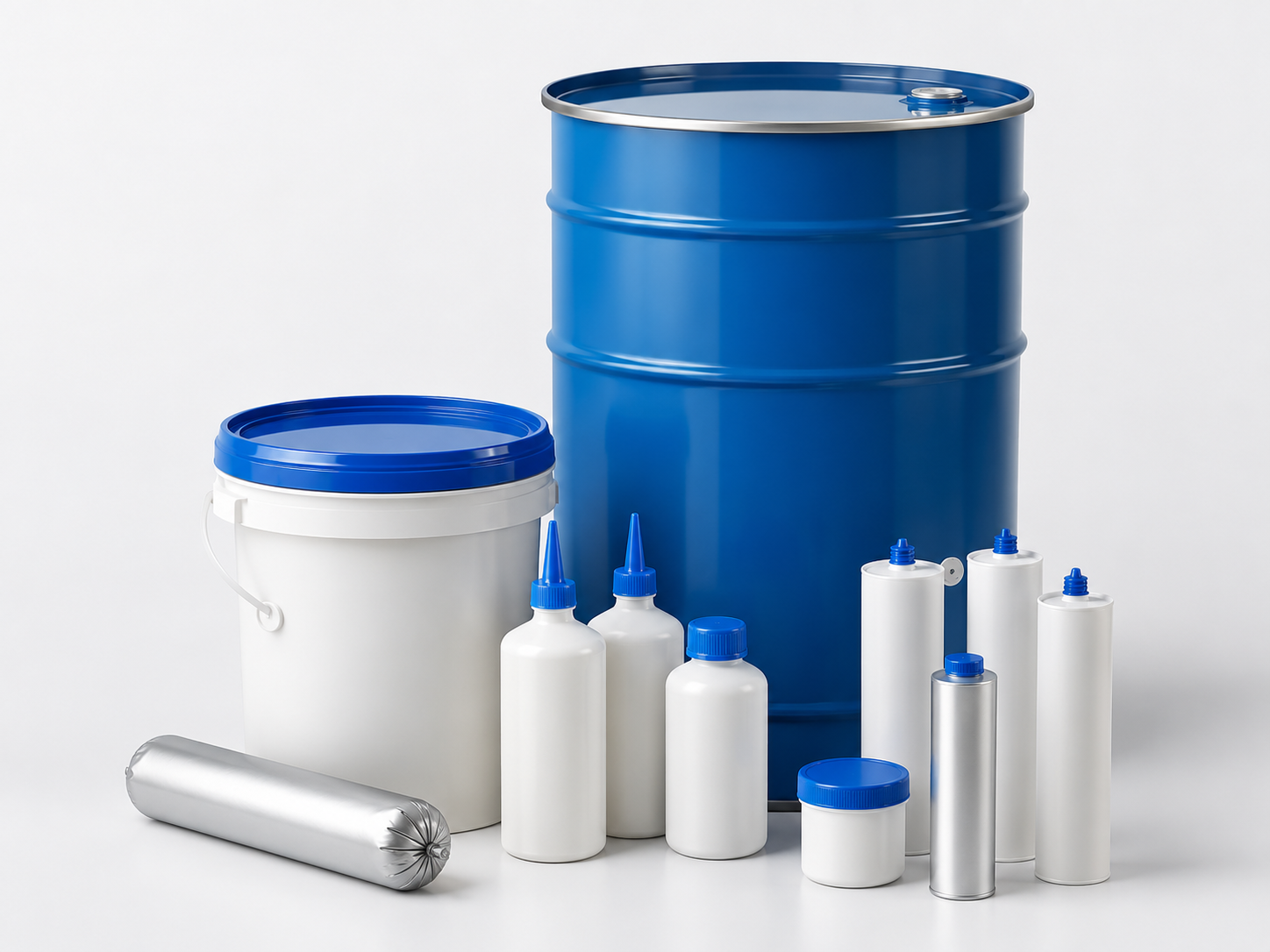 Industrial glue and adhesive packaging